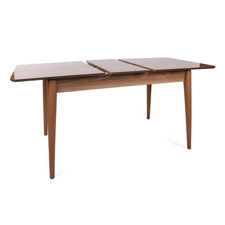 Mesa de comedor extensible Lotus-1123 nogal