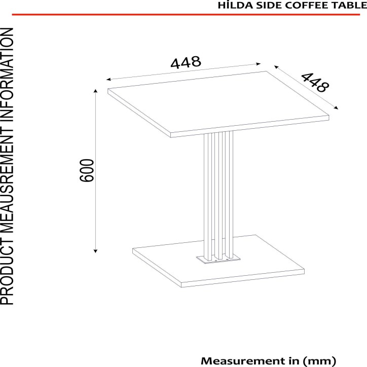 Mesa auxiliar Hilda negro nogal