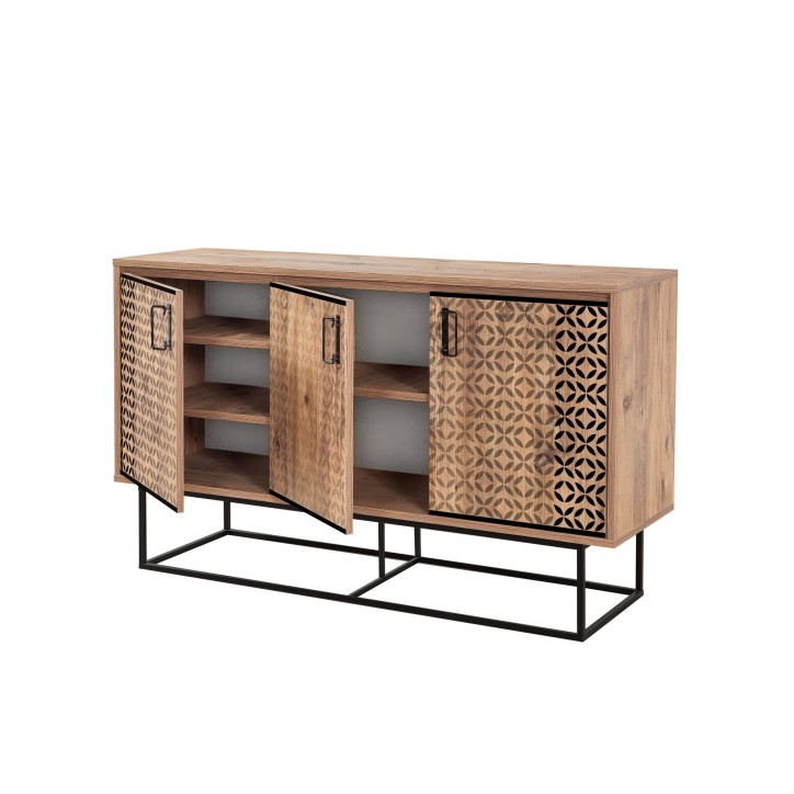 Mueble auxiliar Quantum Mar Fade pino atlántico negro