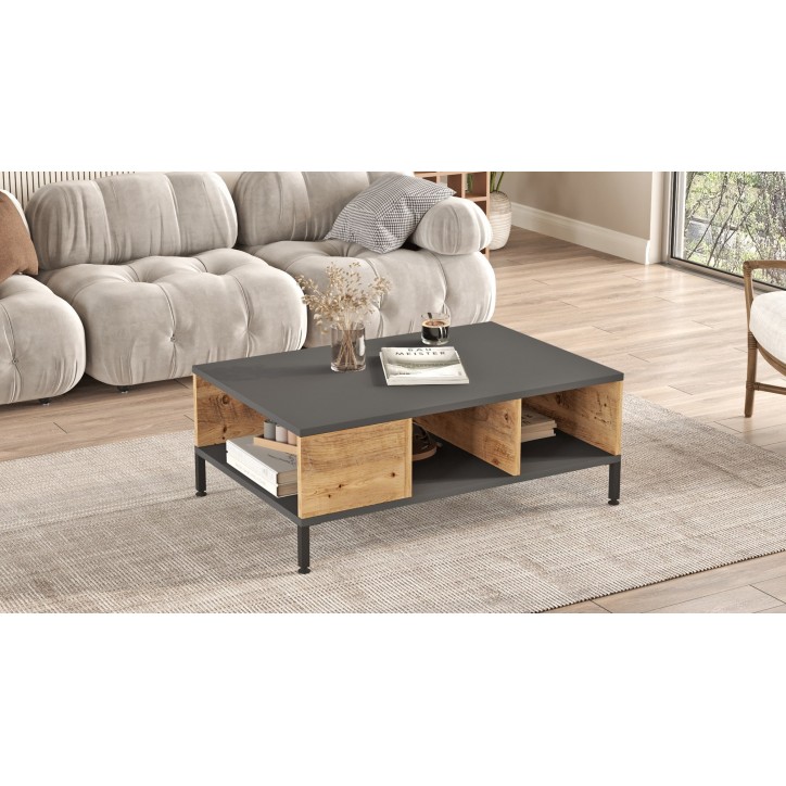 Mesa de centro RL2-AA pino atlántico antracita