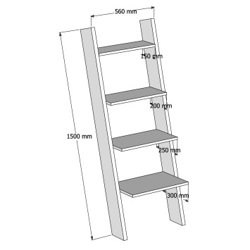 Librería Solid blanco - 835PUQ3680