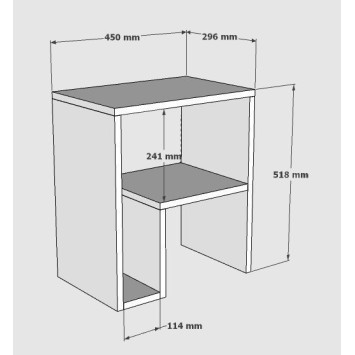 Mesa auxiliar Yepa blanco - 495SSE1127