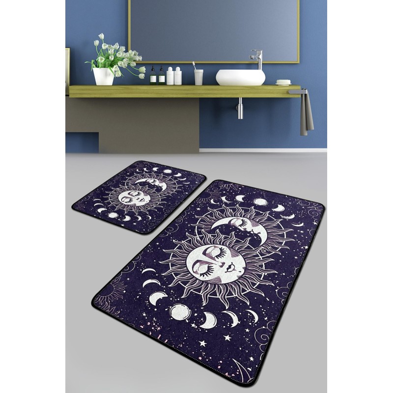 Alfombra de baño Set (2 piezas) Aten Djt multicolor