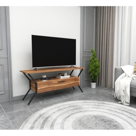 Mueble TV Tarz negro nogal