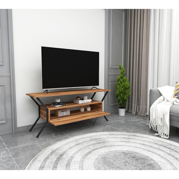 Mueble TV Tarz negro nogal