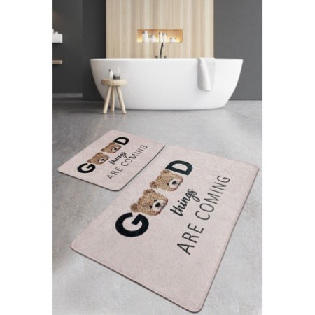 Alfombra de baño Set (2 piezas) Things Djt multicolor