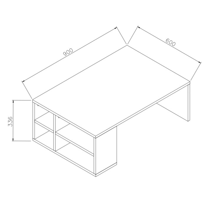 Mesa de centro Defne blanco