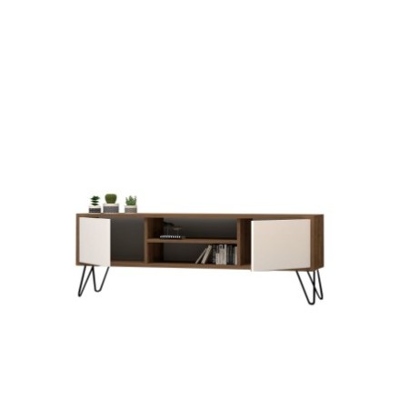 Mueble TV Eva blanco nogal