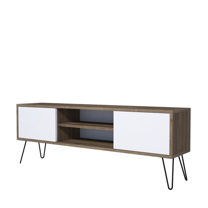 Mueble TV Eva blanco nogal