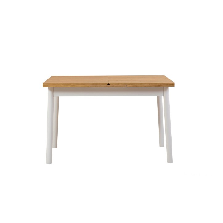 Mesa de comedor extensible Oliver Open blanco