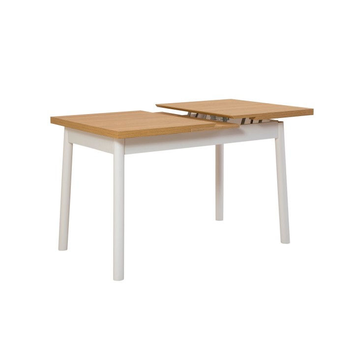 Mesa de comedor extensible Oliver Open blanco