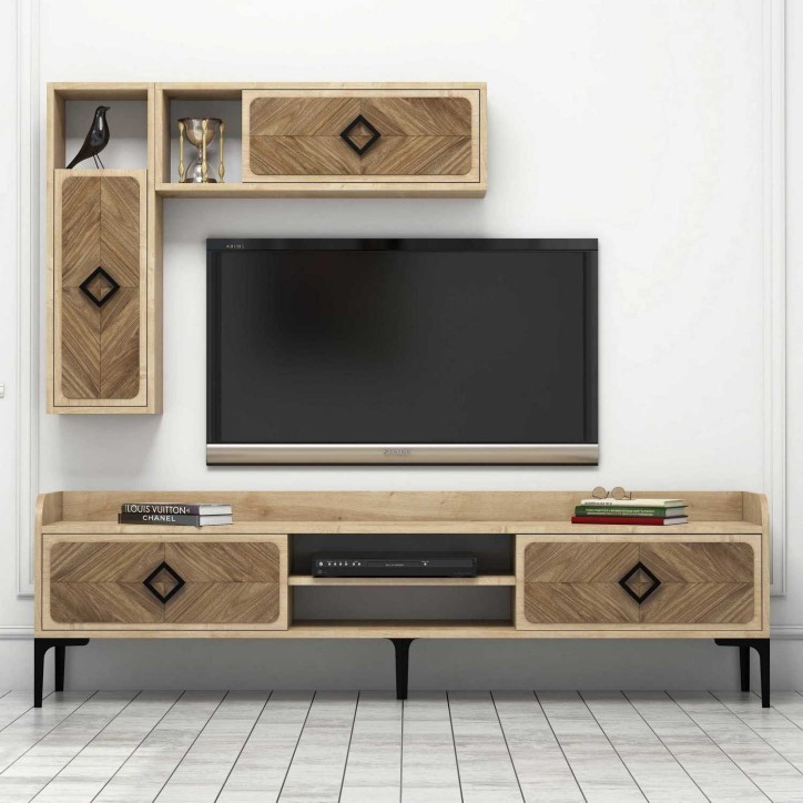 Mueble TV con estante Samba roble