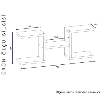 Estante de pared Norm blanco - 756FRN1613