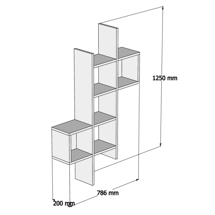 Estante de pared Keno blanco