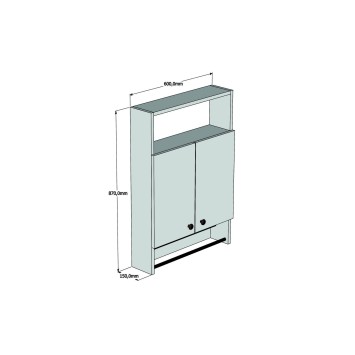 Mueble de baño Ela-nogal - 835PUQ3903