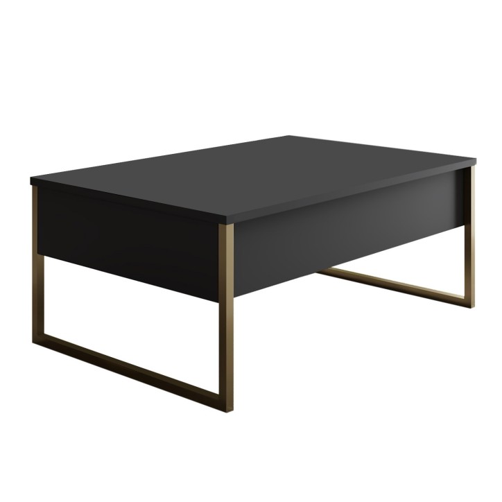 Mesa de centro Luxe dorado antracita