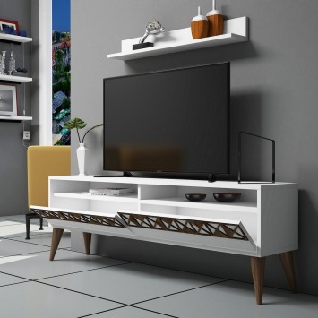 Mueble TV con estante Line blanco - 845HCT3082