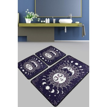 Alfombra de baño Set (3 piezas) Aten Djt multicolor