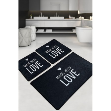 Alfombra de baño Set (3 piezas) Con Amore Djt multicolor