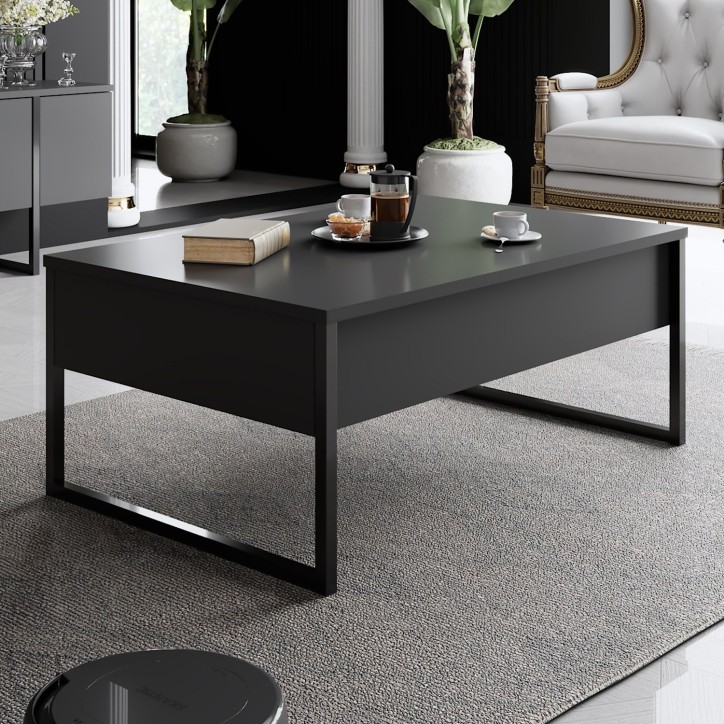 Conjunto de muebles de salón Luxe Set antracita negro