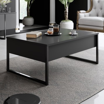 Conjunto de muebles de salón Luxe Set antracita negro - 618BLY1169