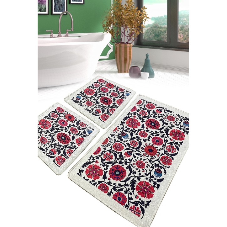 Alfombra de baño Set (3 piezas) Sheffield multicolor