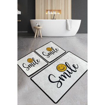 Alfombra de baño Set (3 piezas) Smile Djt multicolor