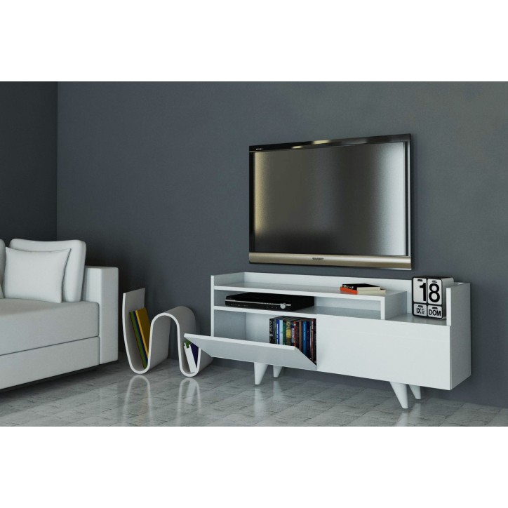 Mueble TV Troya blanco