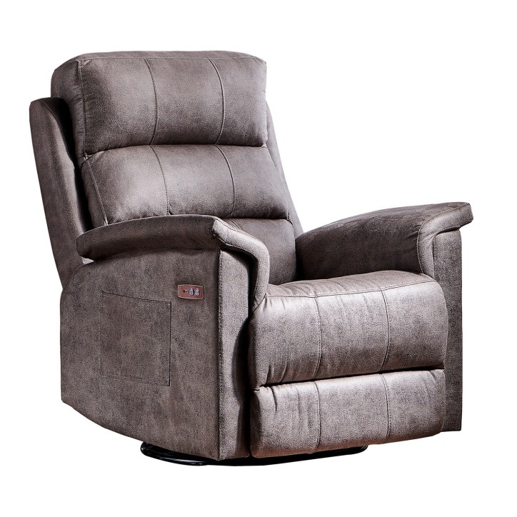 Sillón reclinable Tesla TV gris