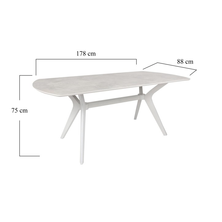 Mesa comedor Ares 1042 blanco