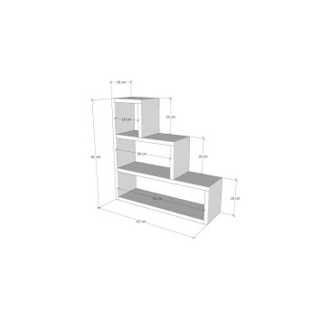 Estante de pared Piramit pino - 854KLN1714