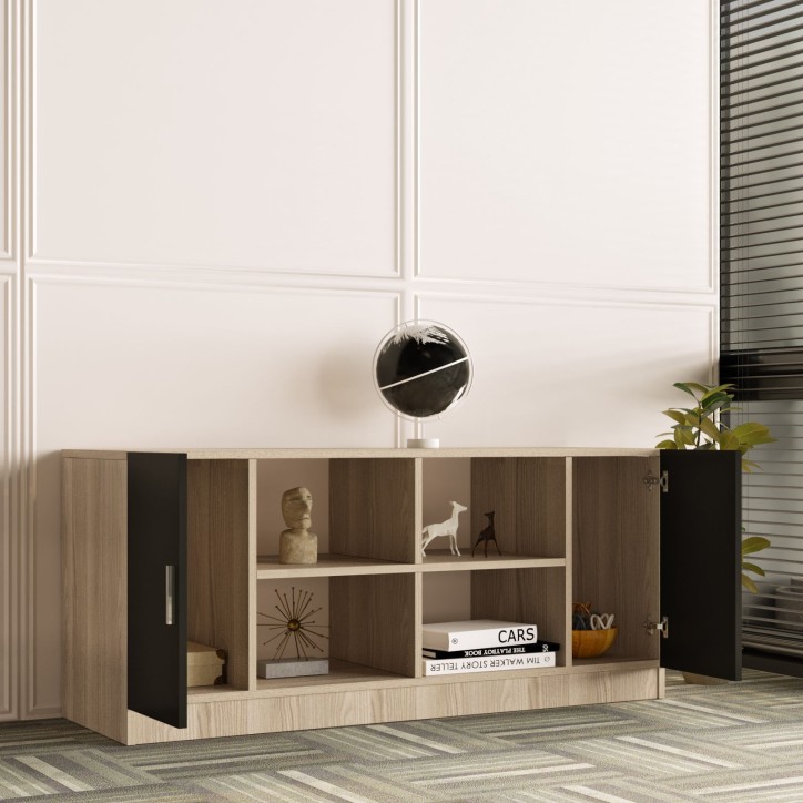 Mueble auxiliar Vario F roble negro