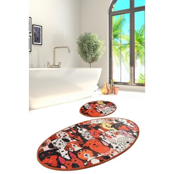 Alfombra de baño Set (2 piezas) Dogs multicolor