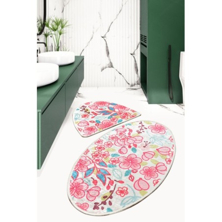 Alfombra de baño Set (2 piezas) Dolce Oval multicolor