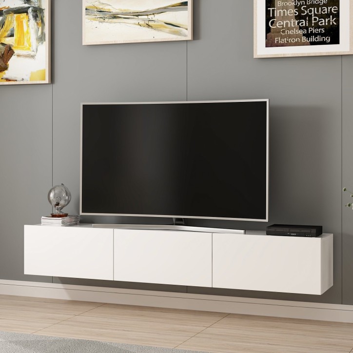 Mueble TV con estante Rigel-nogal