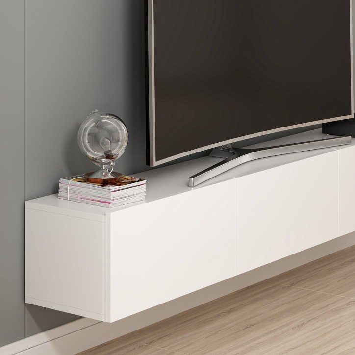 Mueble TV con estante Rigel-nogal