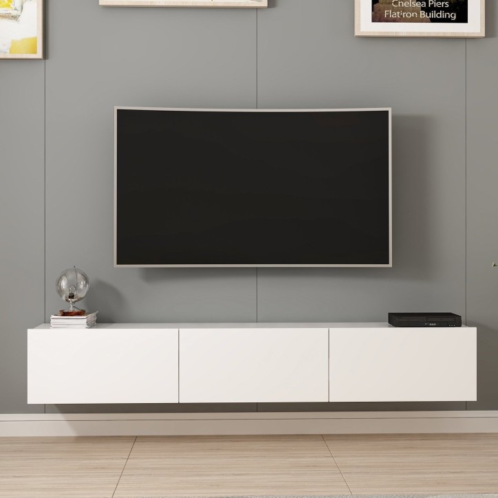 Mueble TV con estante Rigel-nogal