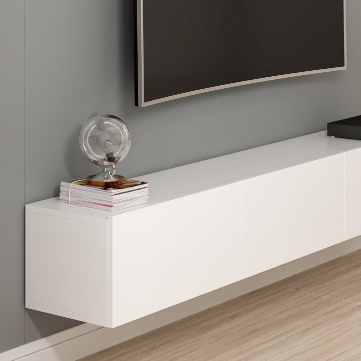 Mueble TV con estante Rigel-nogal