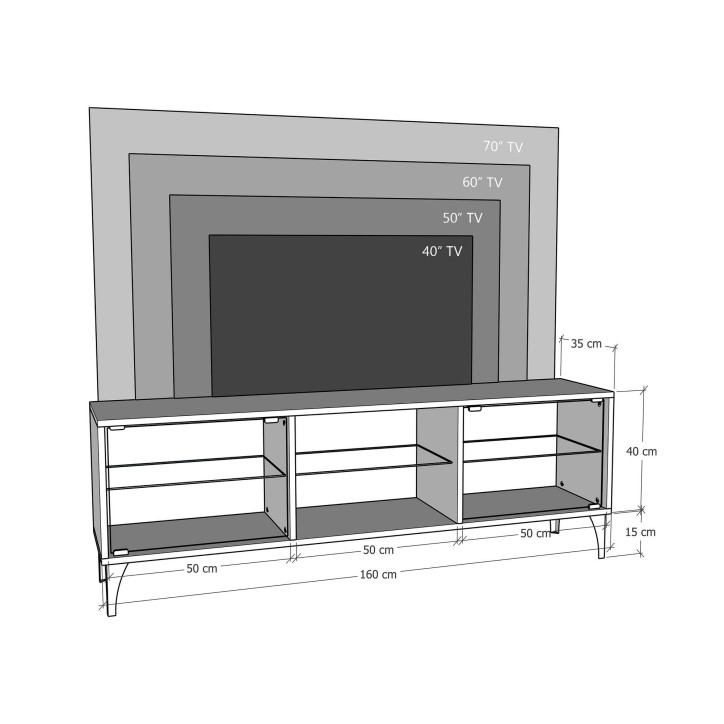 Mueble TV Olympos nogal