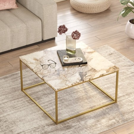 Mesa de centro VG13-GE dorado blanco