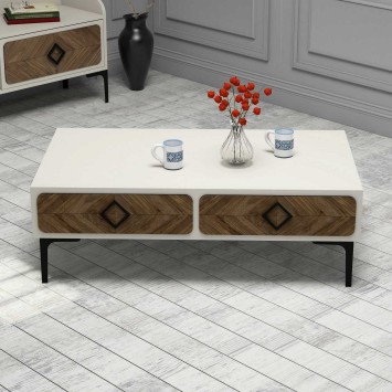 Conjunto de muebles de salón Samba crema nogal - 845HCT5248