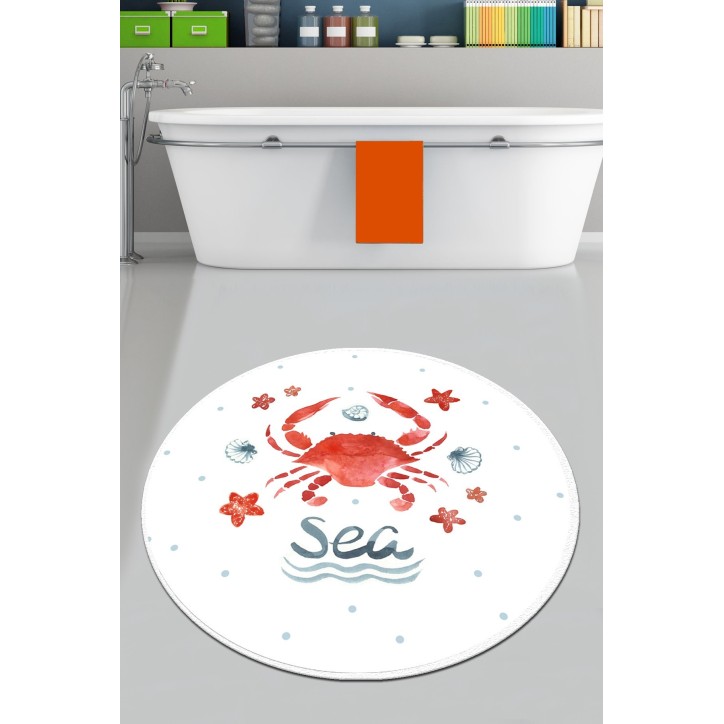 Alfombra de baño Crab Circle Djt 120 multicolor