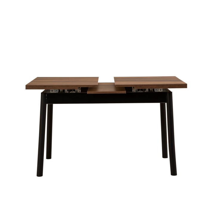 Set mesa comedor extensible y sillas (4 piezas) Oliver-V2 negro