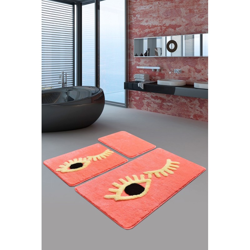 Alfombra de baño Set (3 piezas) Big Eyes  multicolor