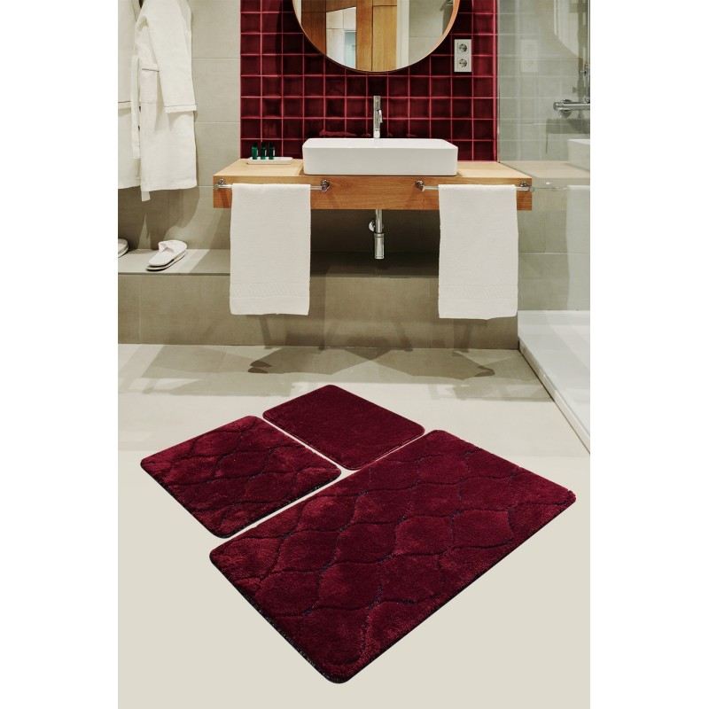 Alfombra de baño Set (3 piezas) İnfinitiy  cereza