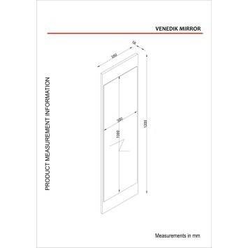 Espejo decorativo Venedik blanco - 756FRN3301