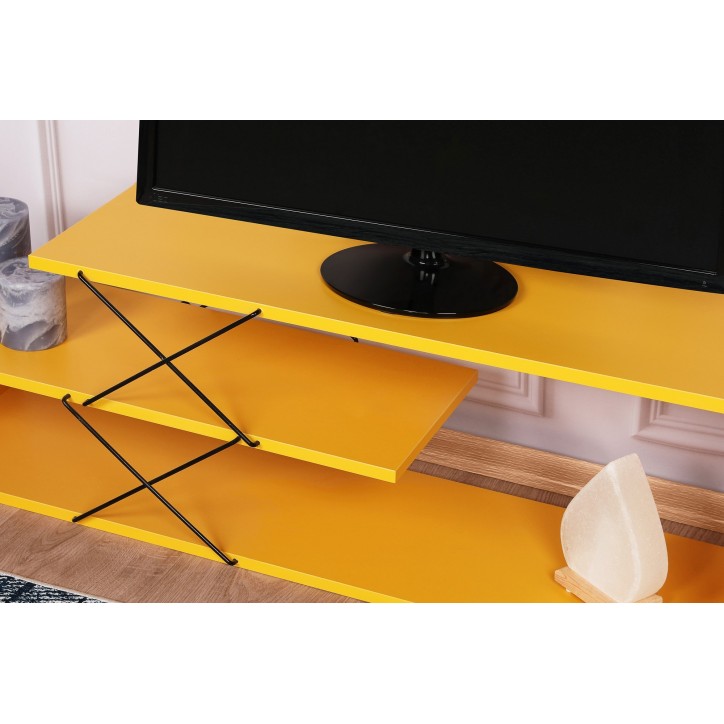 Mueble TV Zigzag amarillo