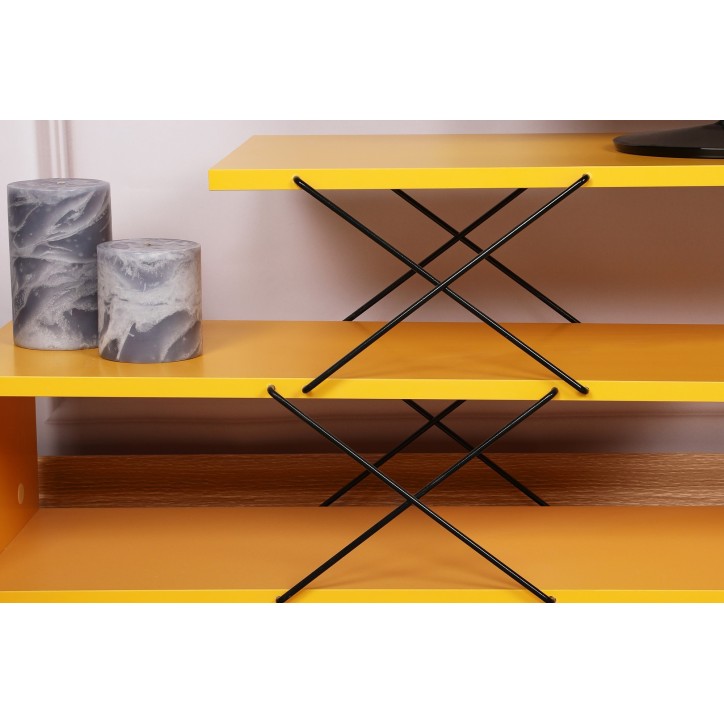 Mueble TV Zigzag amarillo