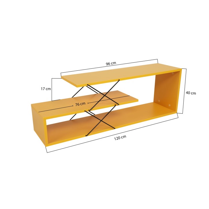 Mueble TV Zigzag amarillo