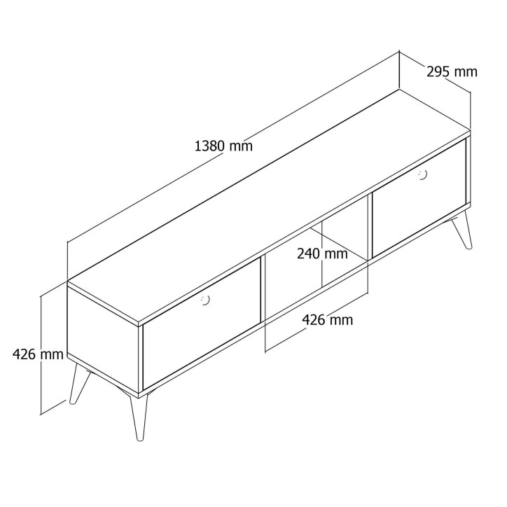 Mueble TV Sıena 1216 roble